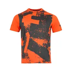 TILKI - Polera Print Poly Temel Naranja Tenis Padel