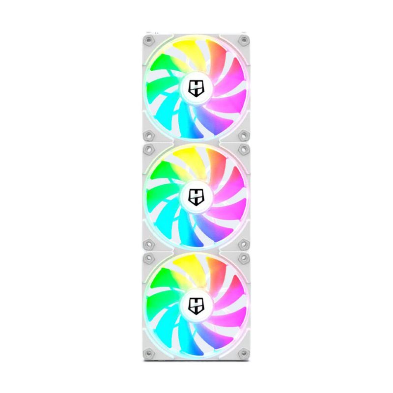 NOX - Pack 3 ventiladores Easy Link Argb White Nox Hummer