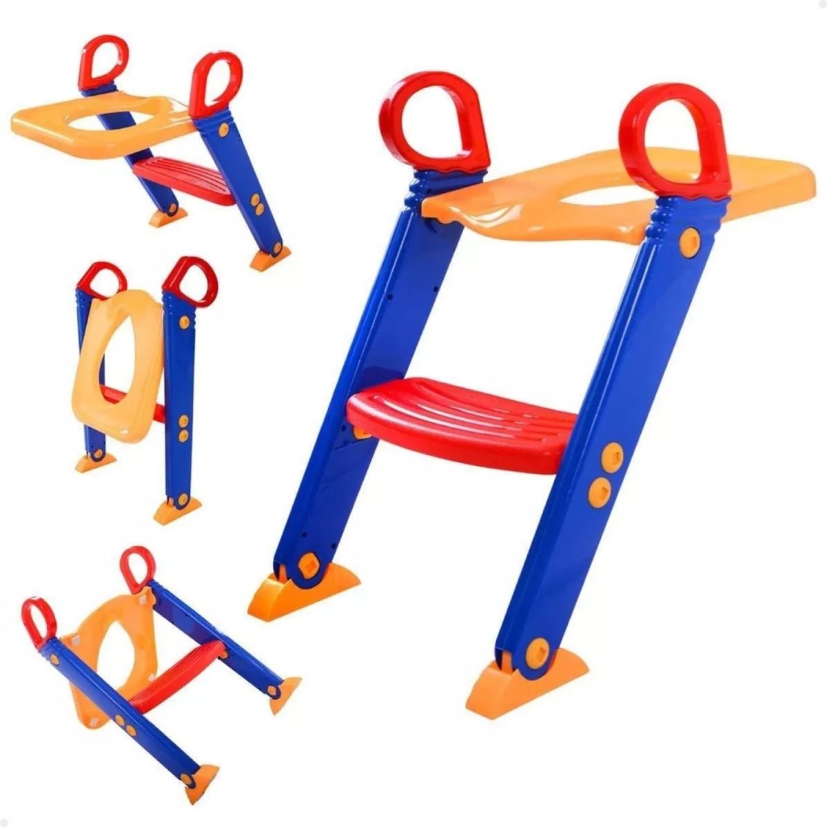 GENERICO - Adaptador Asiento Entrenador de Inodoro Niños con Escalera