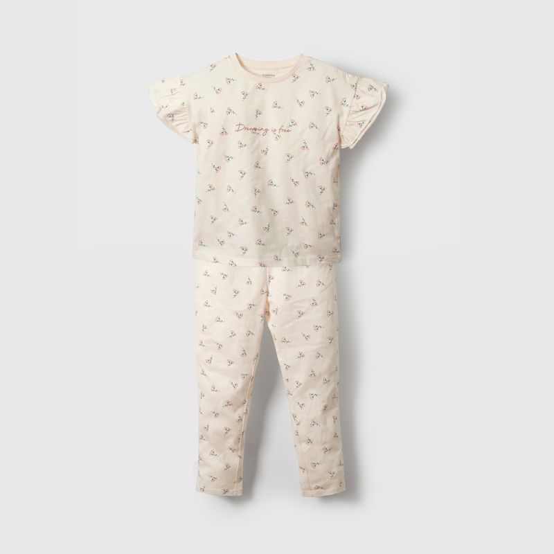 COLLOKY - Pijama Niña Beige 55420 Colloky.-