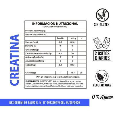 Imagen 2 del producto Creatina gomitas 1 mes
