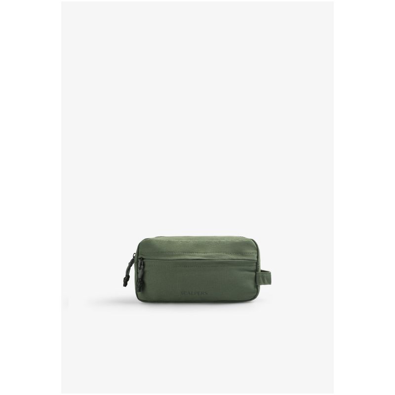 SCALPERS - Neceser Algodón Logo Frontal Green