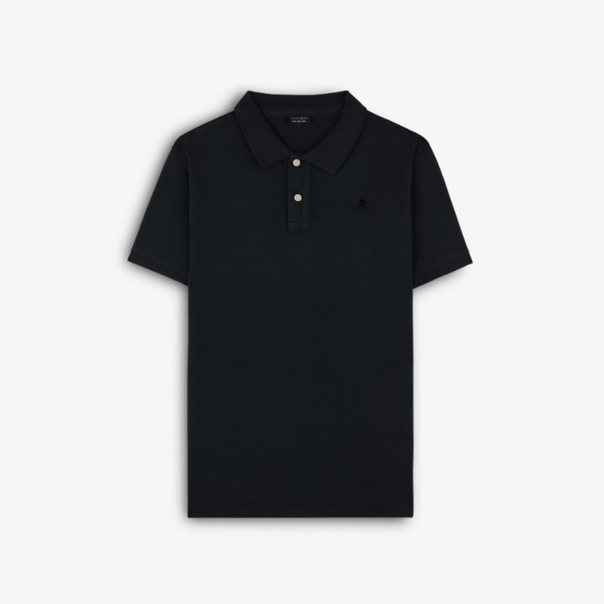 SCALPERS - Polo Básico Calavera Black
