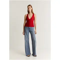 SCALPERS - Top Cruzado Textura Red