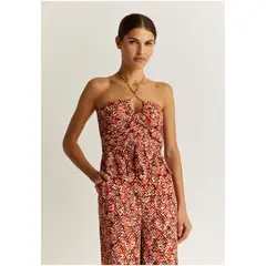 SCALPERS - Top Halter Fluido Print Multicolor