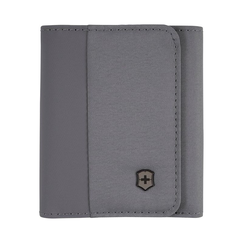 VICTORINOX - Billetera Tri-Fold con protección RFID Gris Victorinox