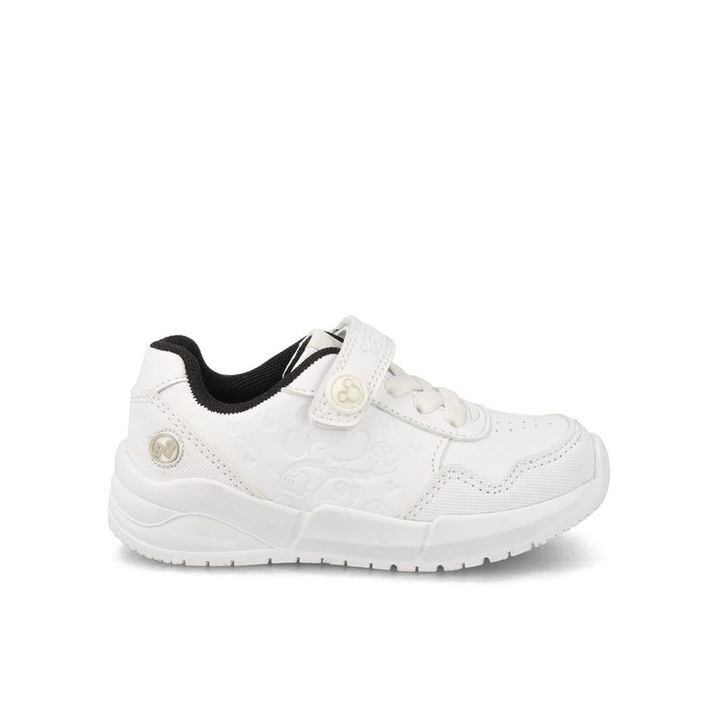 BUBBLE GUMMERS - Zapatilla Escolar Niño Bubblegummers Mickey Blanco-Negro