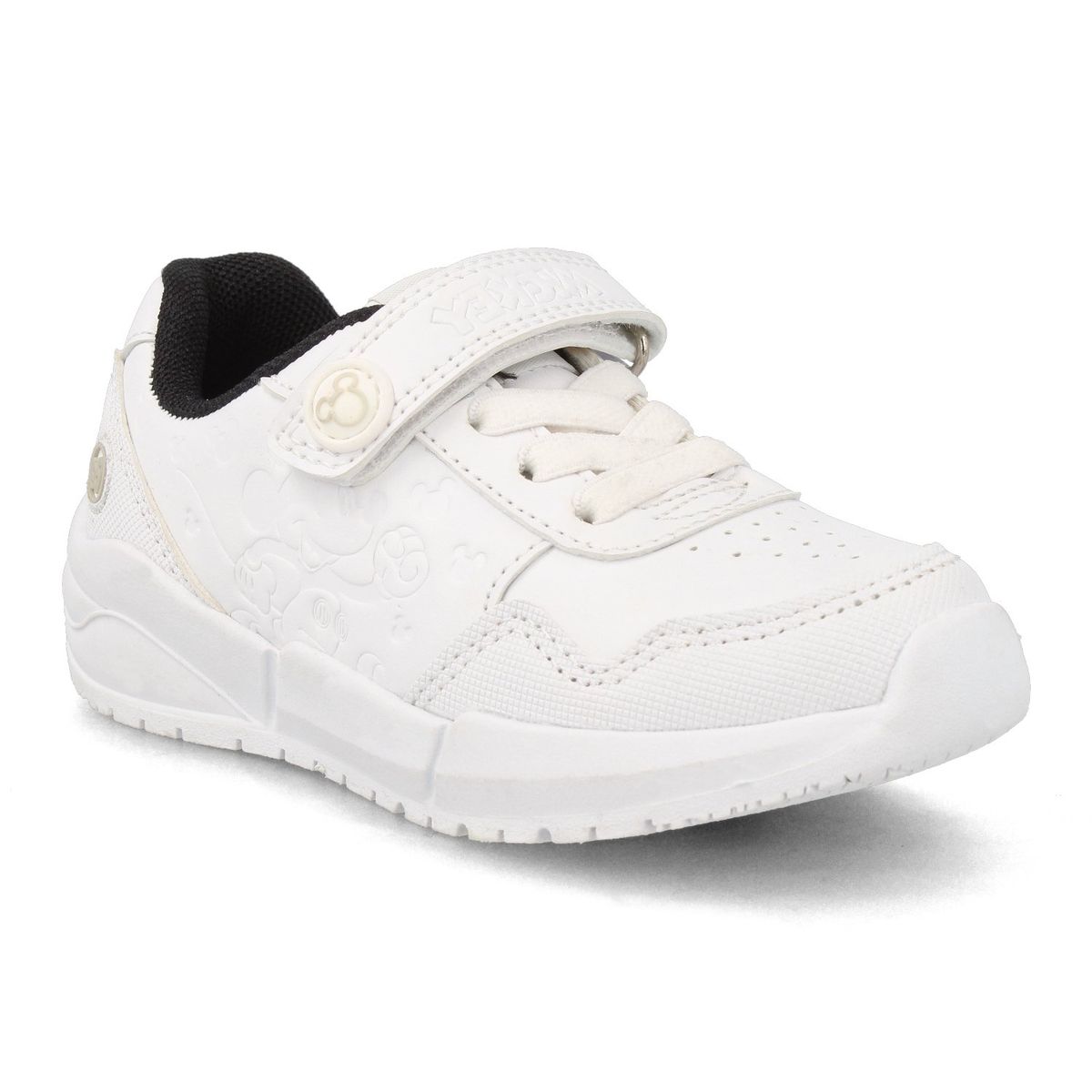 BUBBLE GUMMERS - Zapatilla Escolar Niño Bubblegummers Mickey Blanco-Negro