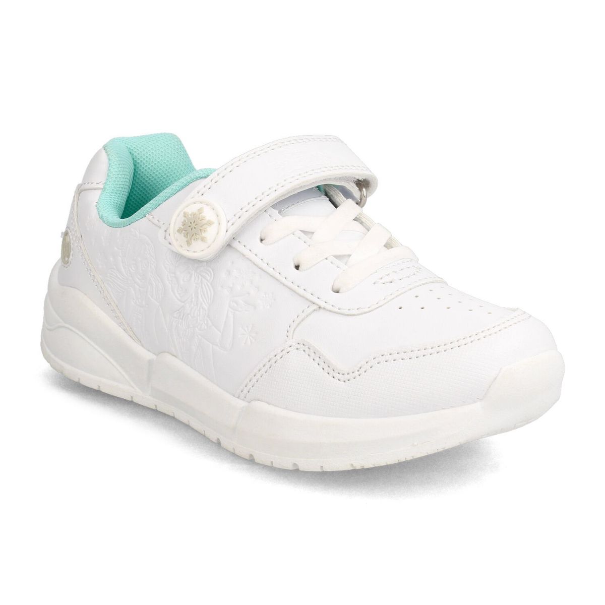 BUBBLE GUMMERS - Zapatilla Escolar Niña Bubblegummers Frozen Blanco-Aqua