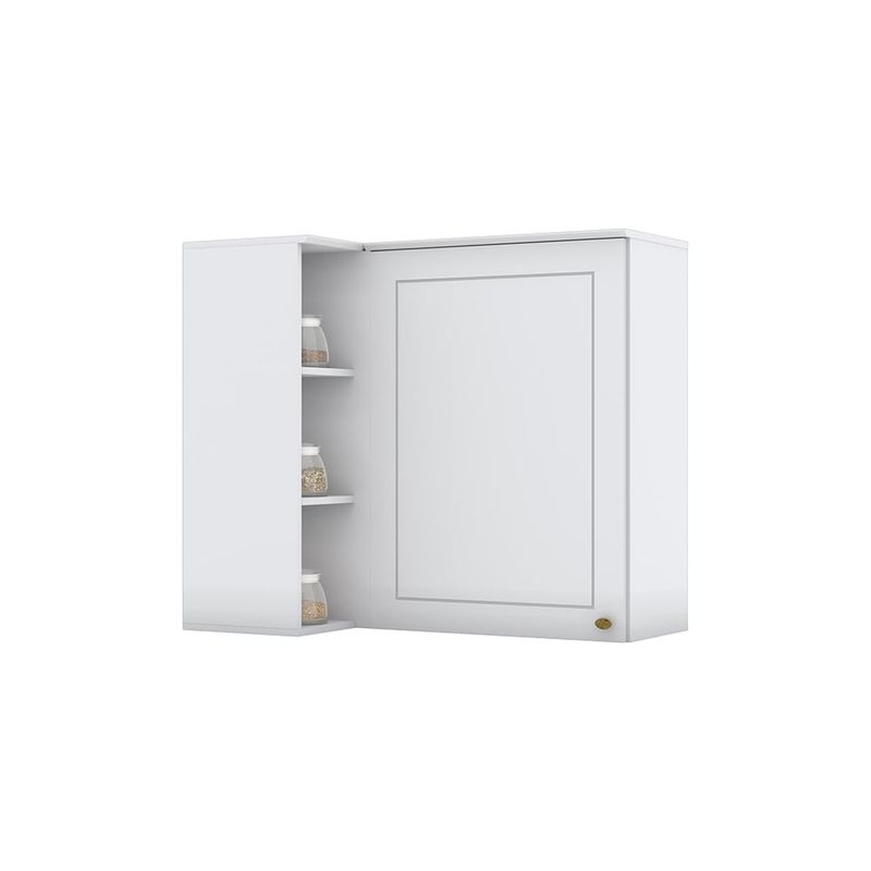 HOME MOBILI - Mueble Cocina Aéreo Esquinero Montana Blanco