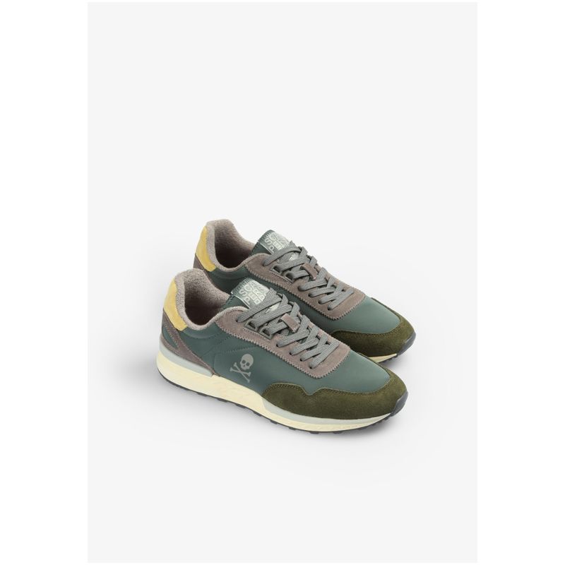 SCALPERS - ZAPATILLAS CALAVERA LATERAL MUSTARD