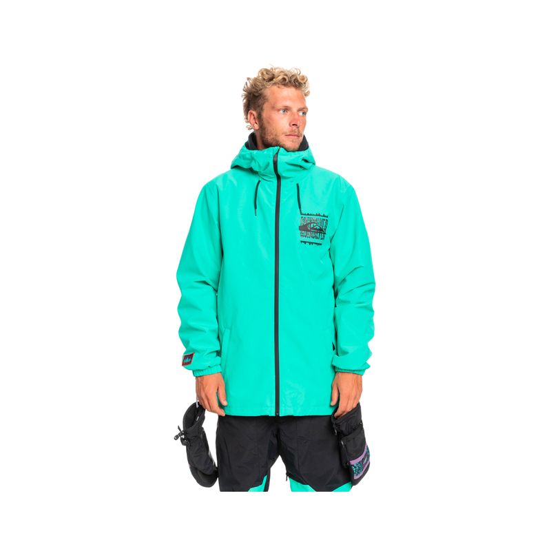 QUIKSILVER - Chaqueta Hombre Quiksilver High In The Hood Shell Pool Green