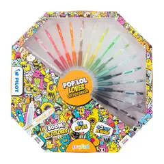 PILOT - Set Lápiz Gel POPLOL 0.7 16u Golden Green