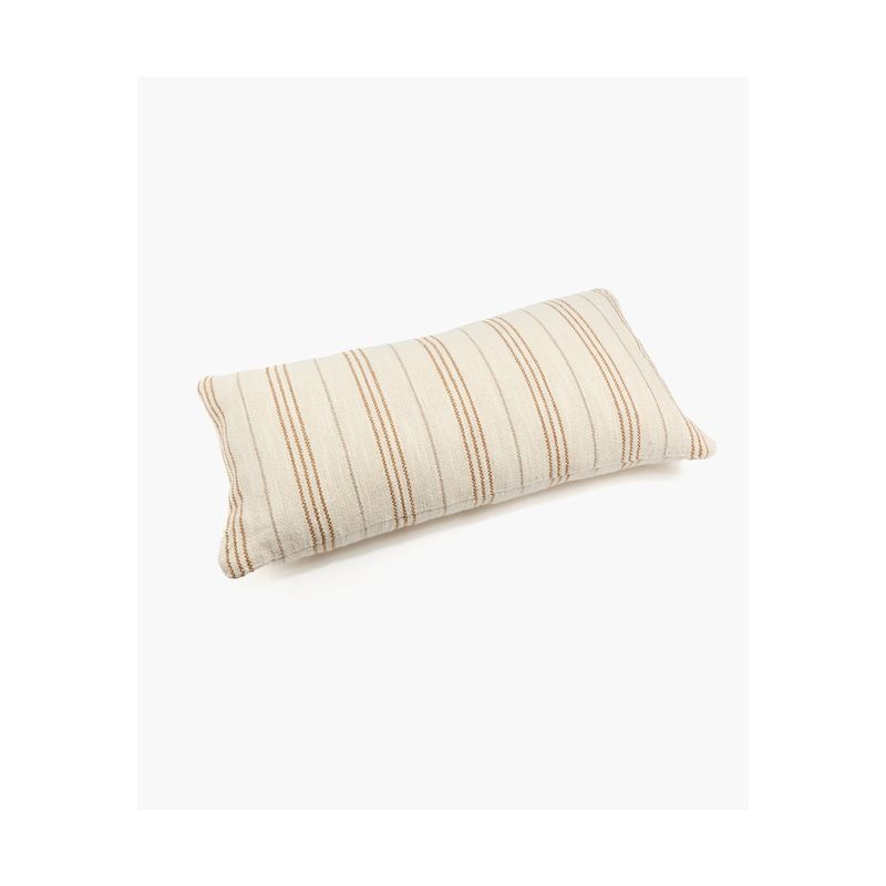 LOUNGE - Funda de Cojín Boho Algodón Líneas 30 X 60 Cm Beige LOUNGE