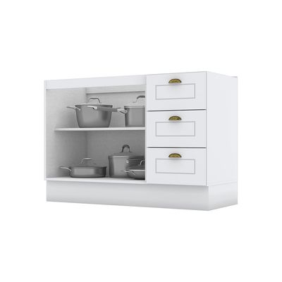 Imagen 2 del producto Mueble Cocina Base Montana Blanco-Natural 2P 3C