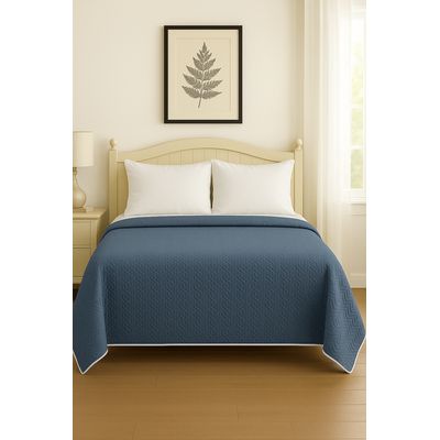 Imagen 2 del producto Cubrecama Quilt Reversible 1.5 Plazas 180x260cm Azul