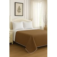 Cubrecama Quilt Reversible 1.5 Plazas 180x260cm Café