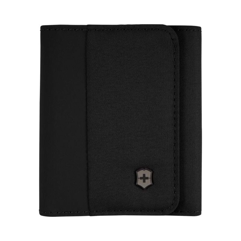 VICTORINOX - Billetera Tri-Fold con protección RFID Negro Victorinox