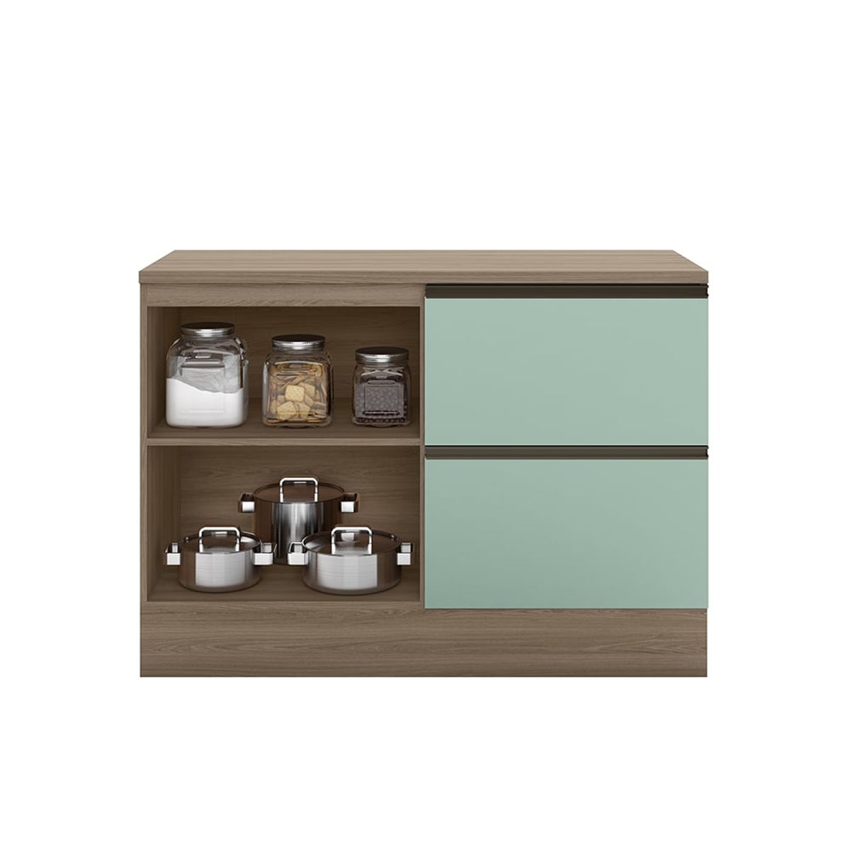HOME MOBILI - Mueble Cocina Base Royal Menta 1P 3C