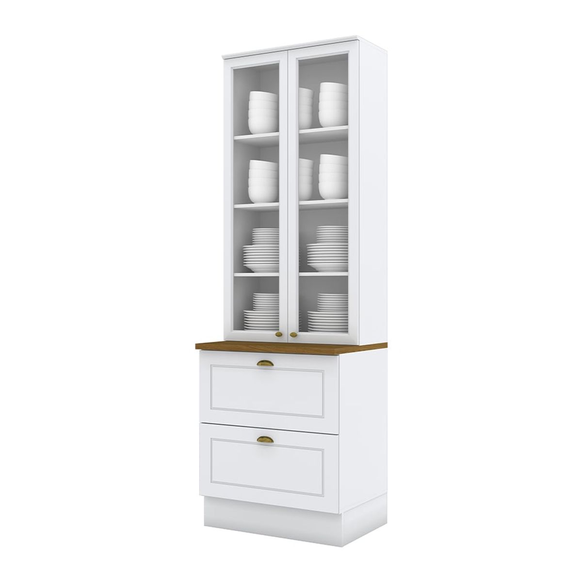 HOME MOBILI - Cristalera Montana Blanco-Natural 2P 2C