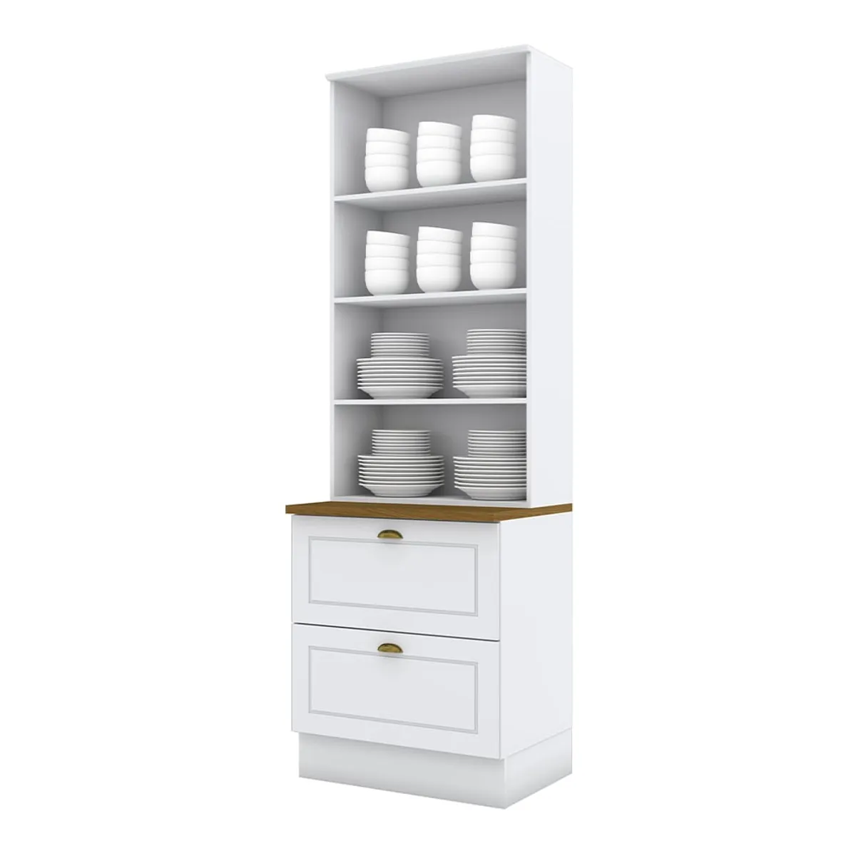 HOME MOBILI - Cristalera Montana Blanco-Natural 2P 2C