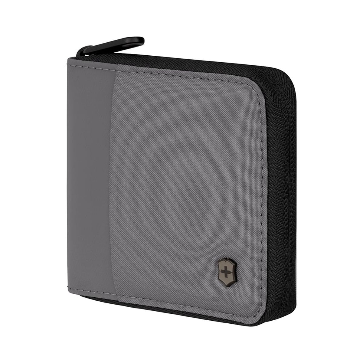 VICTORINOX - Billetera Zip-Around con protección RFID Gris Victorinox