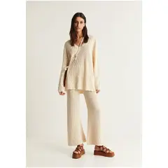 SCALPERS - Sweater Crochet Ecru