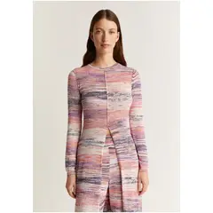 SCALPERS - Sweater Largo Abertura Multicolor