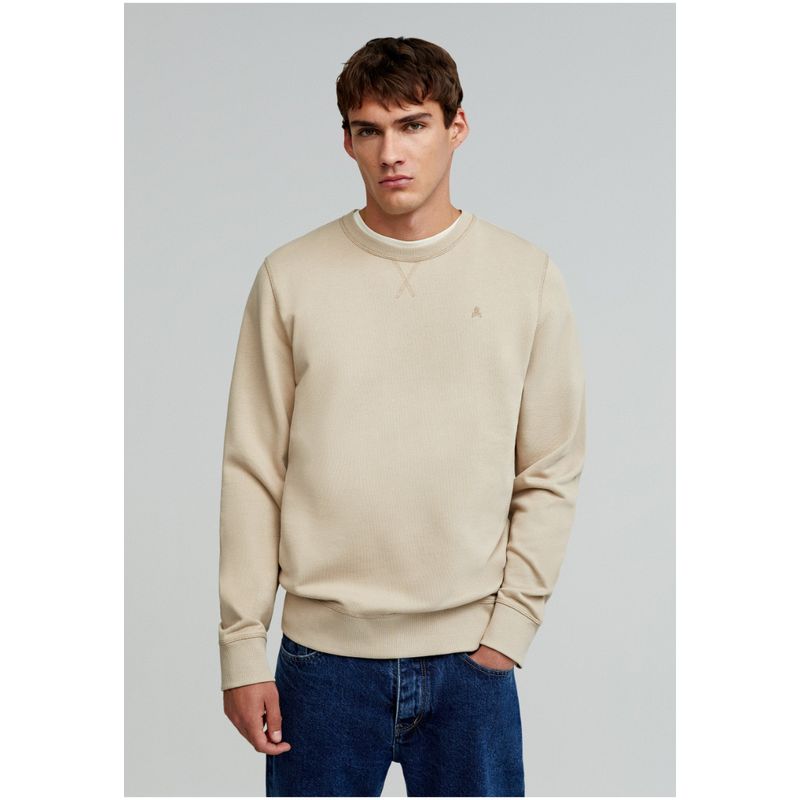 SCALPERS - Poleron Calavera Bordada Beige