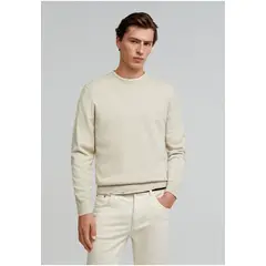 SCALPERS - Sweater Básico Calavera Beige