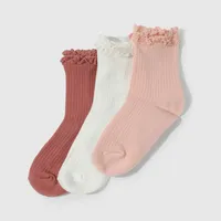 Calcetín 3/4 Niña Rosado 55376