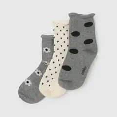COLLOKY - Calcetín 3/4 Niña Gris 55373