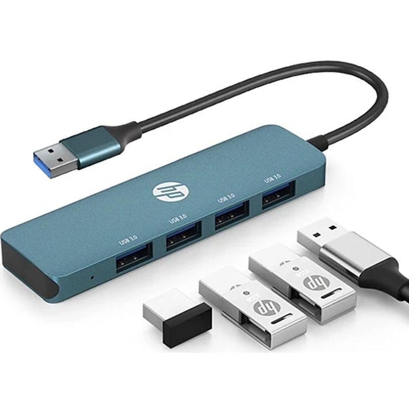 HP - Hp Dhc-ct100 Adaptador Hub Con 4 Puertos Usb 3.0 5gbps 5v.