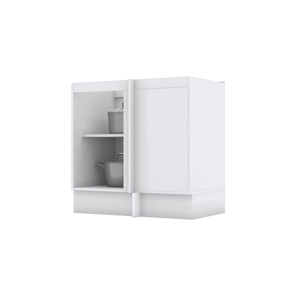 HOME MOBILI - Mueble Cocina Base Esquinero Montana Blanco-Calcare