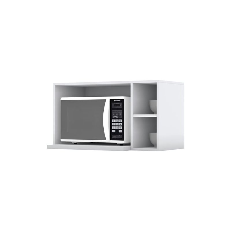 HOME MOBILI - Mueble Cocina Aéreo Microondas Montana Blanco