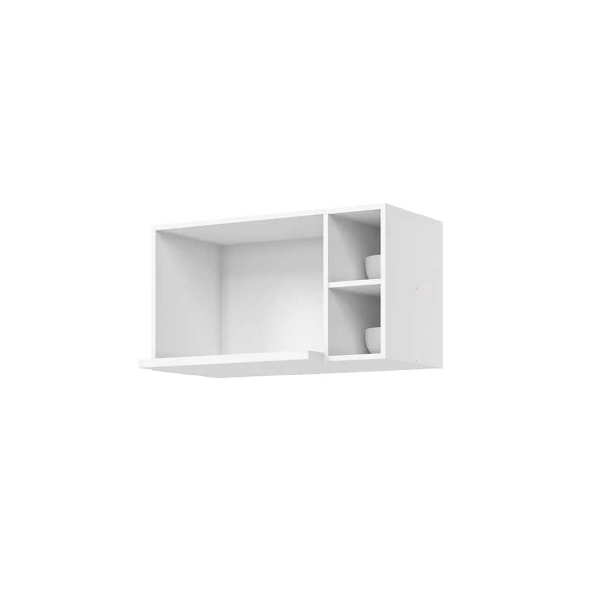 HOME MOBILI - Mueble Cocina Aéreo Microondas Montana Blanco