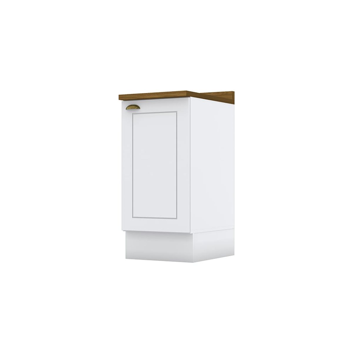 HOME MOBILI - Mueble Cocina Base Montana Blanco-Natural 1P