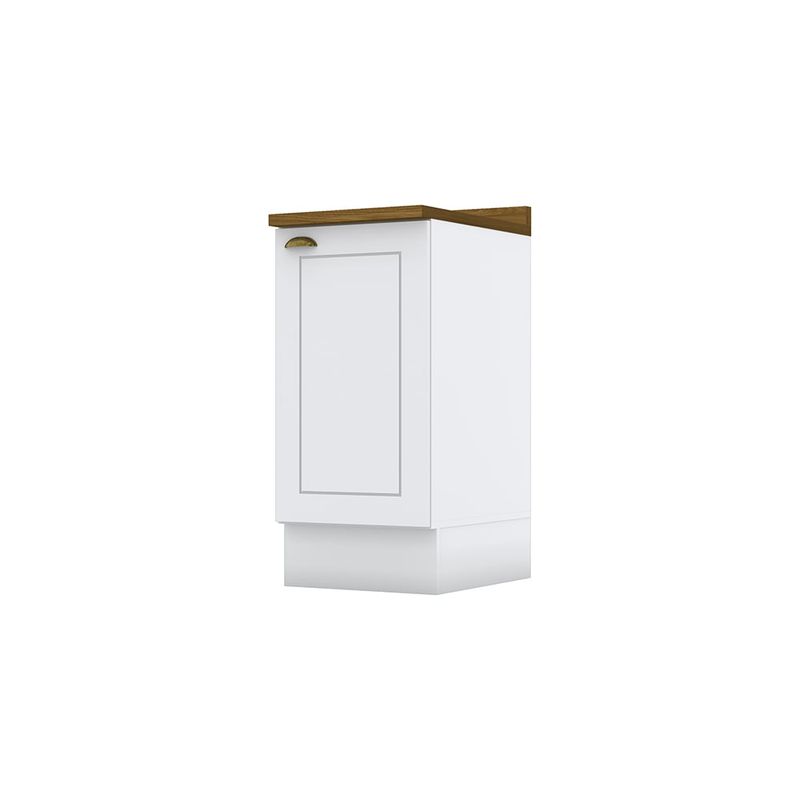 HOME MOBILI - Mueble Cocina Base Montana Blanco-Natural 1P