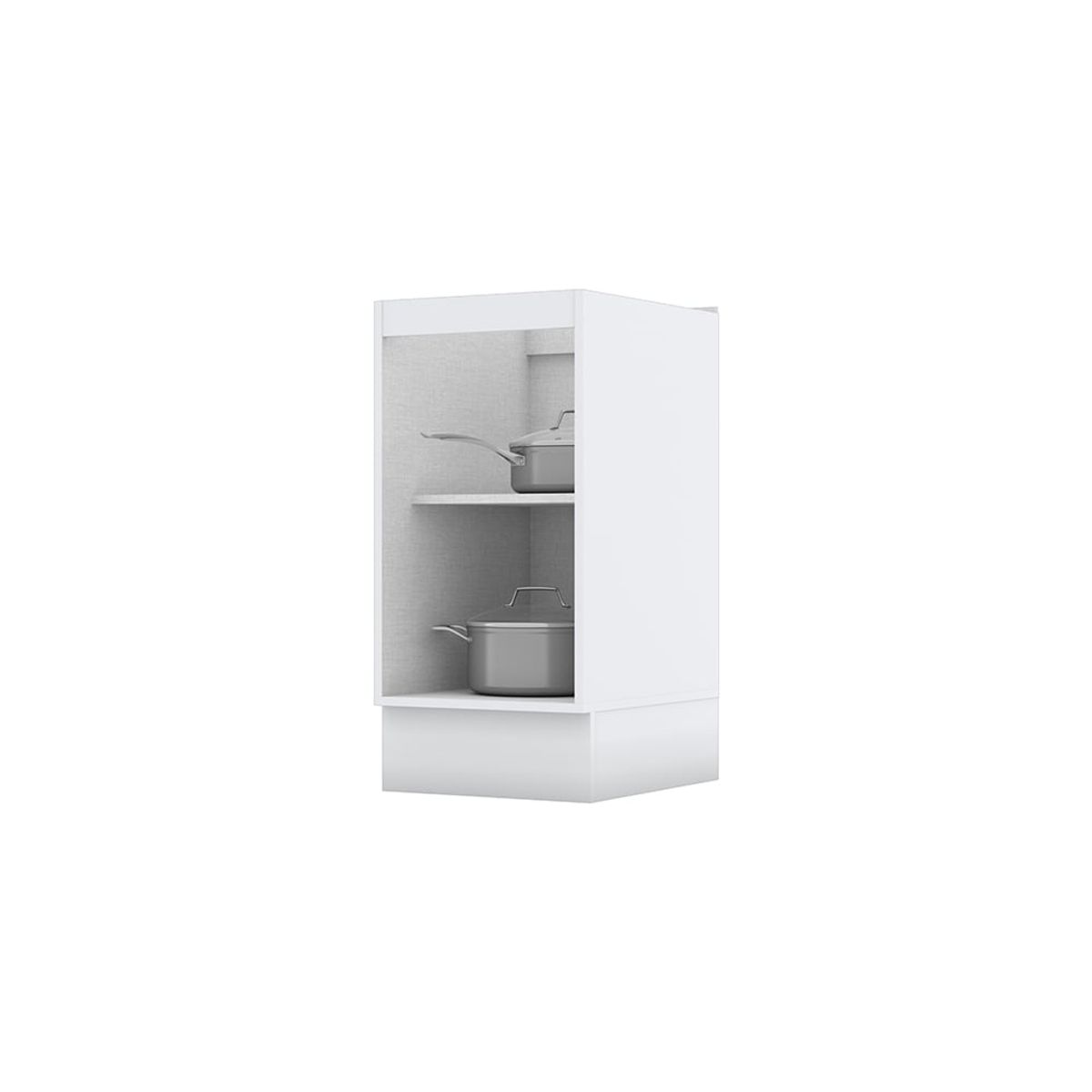 HOME MOBILI - Mueble Cocina Base Montana Blanco-Natural 1P