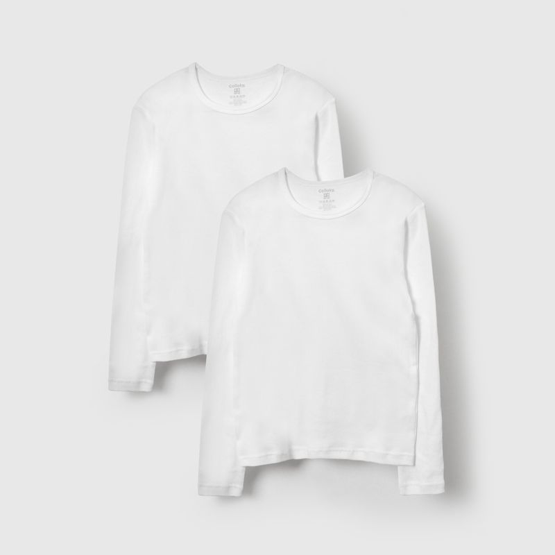 COLLOKY - Camiseta Unisex niño Blanco 55707 Colloky