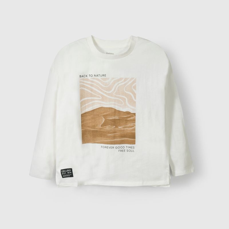 COLLOKY - Polera Niño Blanco 55471 Colloky