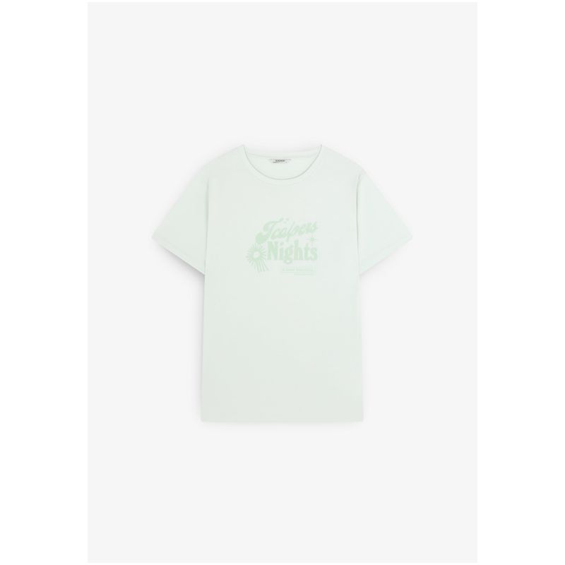 SCALPERS - Polera Print Tono Light Mint