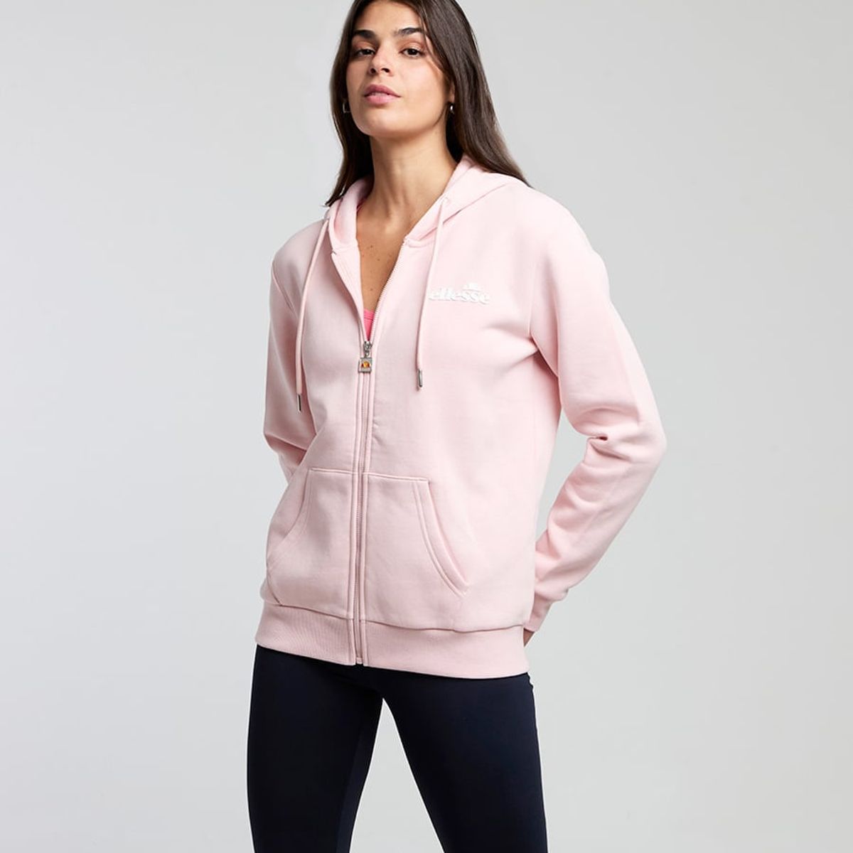 ELLESSE - POLERON MUJER ELLESSE CELESTE ROSADO