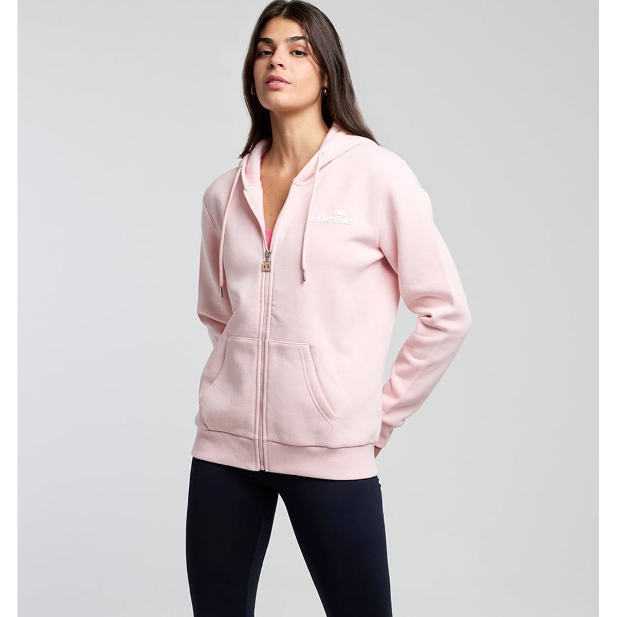 ELLESSE - POLERON MUJER ELLESSE CELESTE ROSADO
