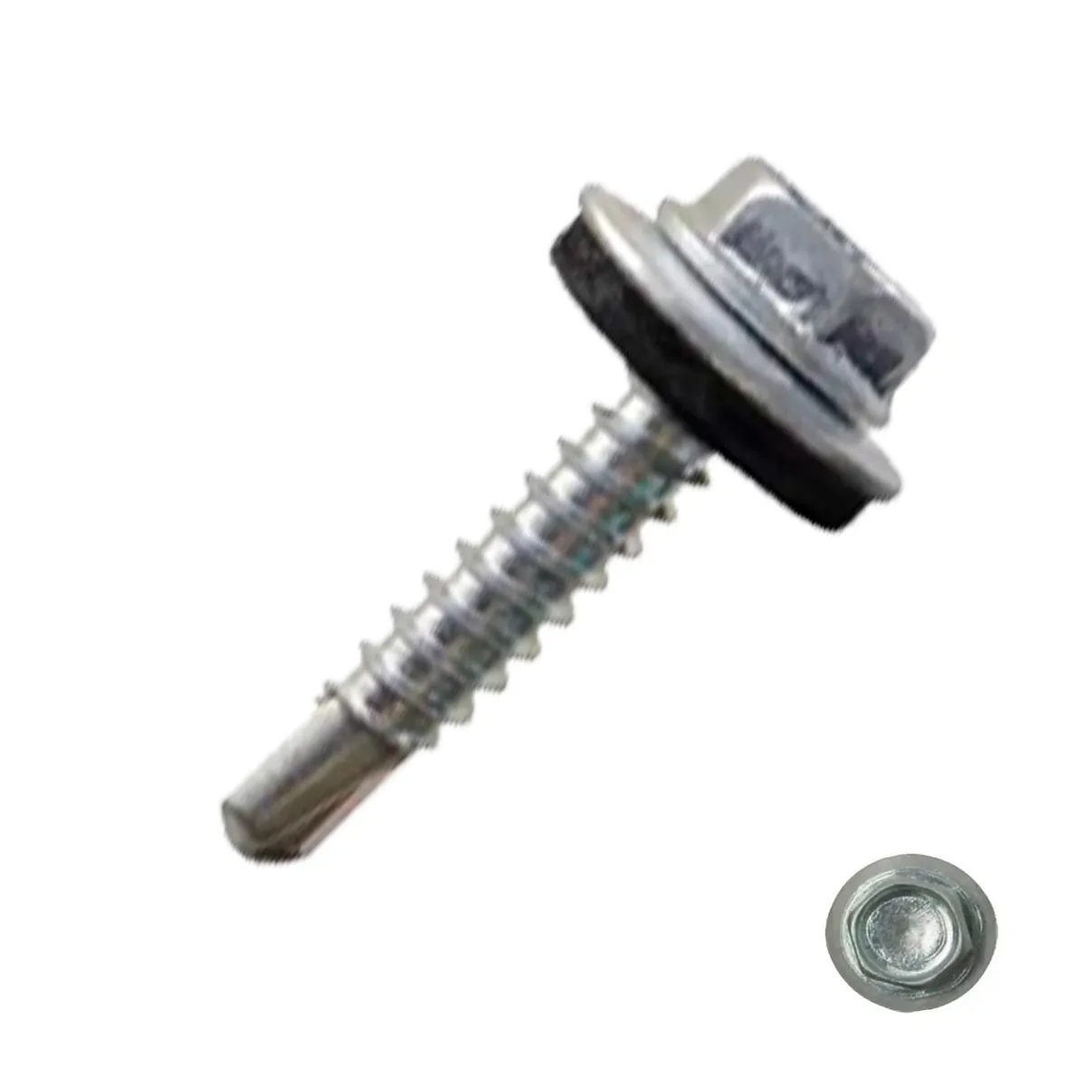 GENERICO - Tornillo Hexagonal Punta Broca 12 x 1" 100 Unidades