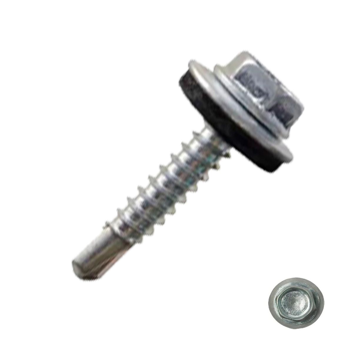 GENERICO - Tornillo Hexagonal Punta Broca 12 x 1" 100 Unidades