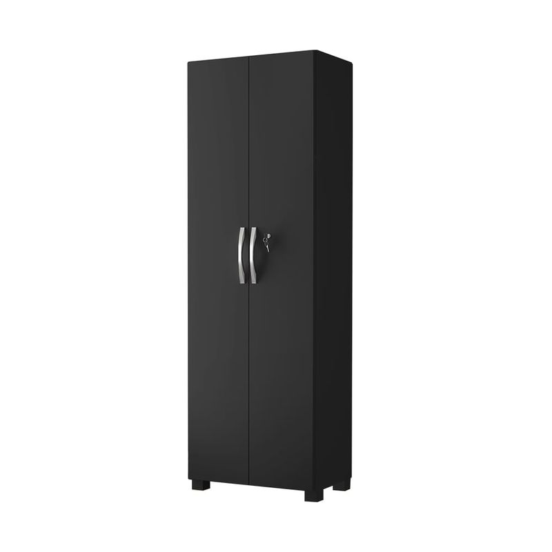 HOME MOBILI - Despensa Nebula Negro 2 Puertas