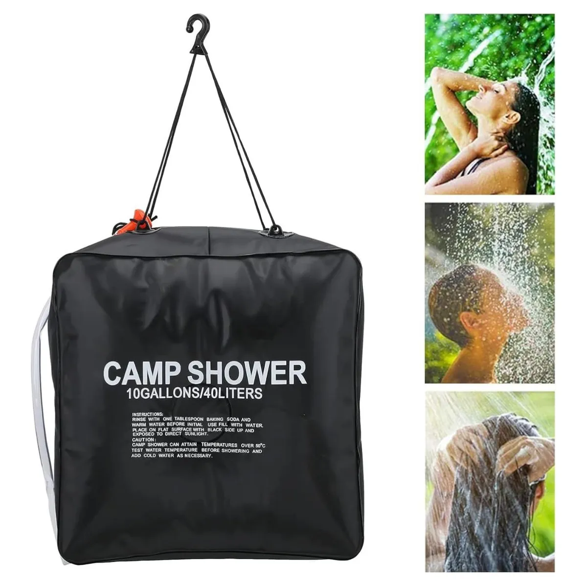 GENERICO - Ducha Portátil Solar 40 LTS Camping Playa Outdoor