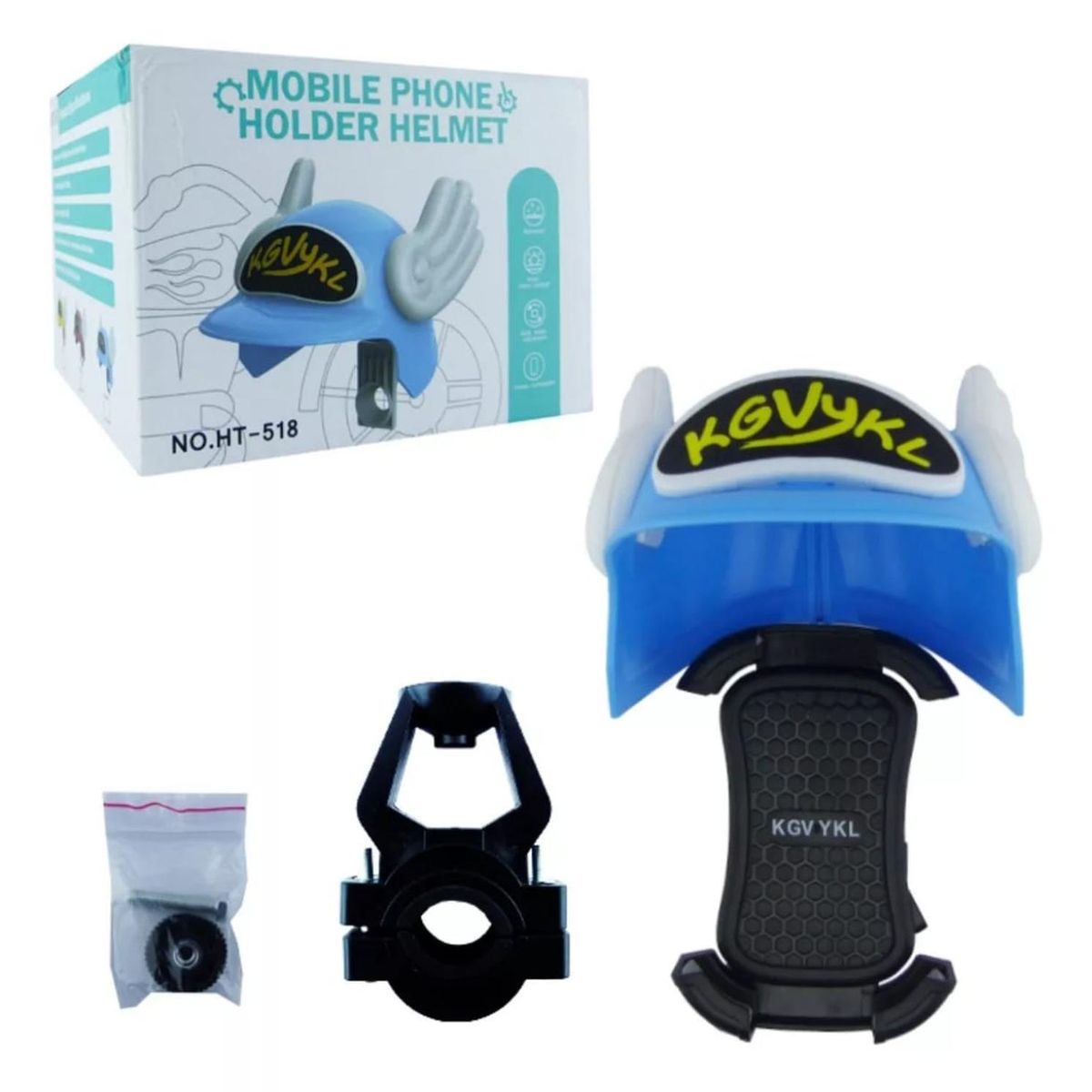 GENERICO - Soporte De Celular Con Casco Para Moto