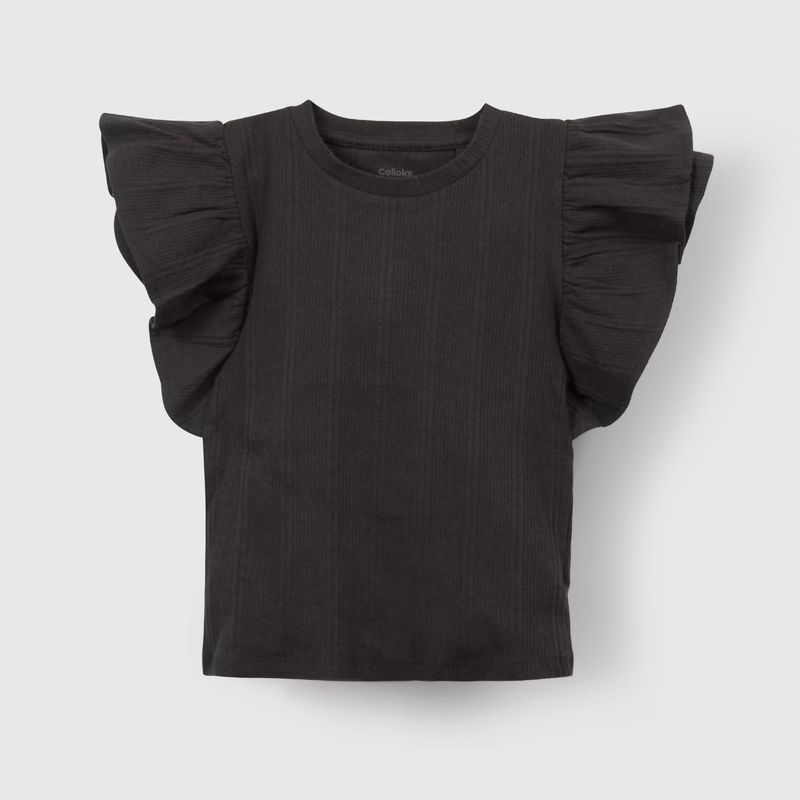 COLLOKY - Polera Niña Negro 55721 Colloky